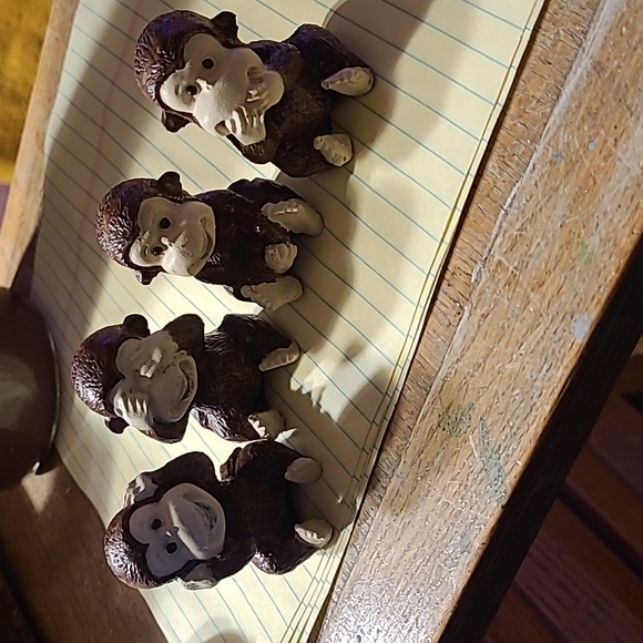 Set of wise monkeys (cement) - Picture 1 of 1